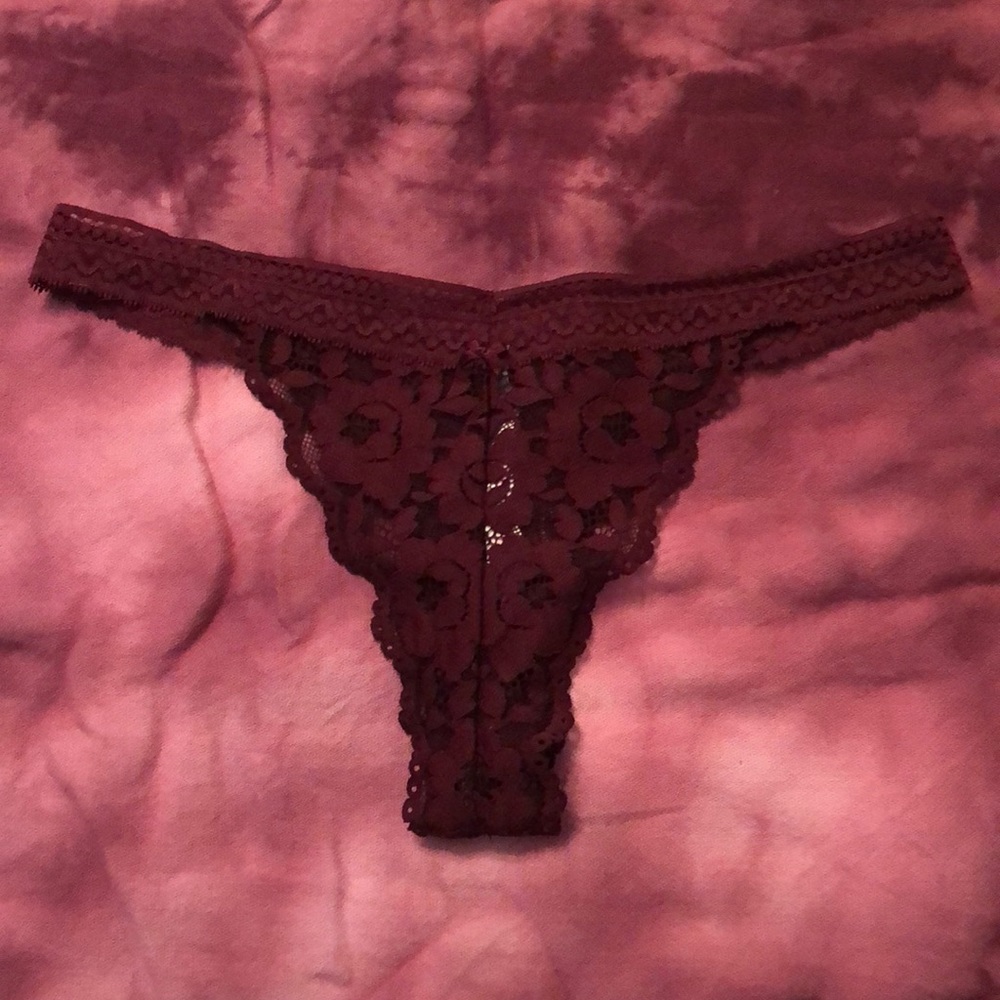 Victoria secret pink thong size large